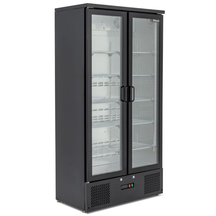 BLIZZARD Upright Double Hinged Glass Door Bottle Cooler BAR20