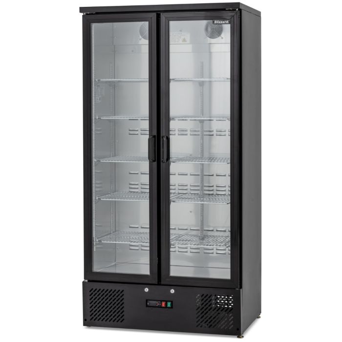 BLIZZARD Upright Double Hinged Glass Door Bottle Cooler BAR20
