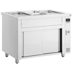 Inomak bain marie with ambient base 3 x 1/1GN MDV711