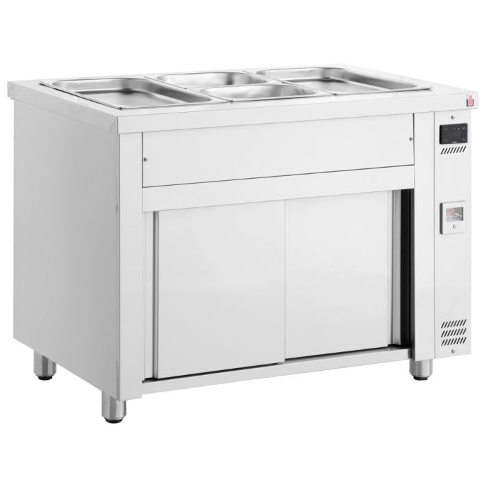 Inomak bain marie with ambient base 3 x 1/1GN MDV711