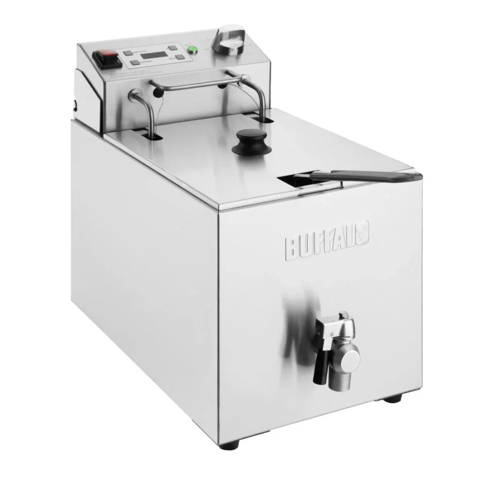Buffalo Single Fryer - 1x8Ltr 2.9kW with Timer CU620