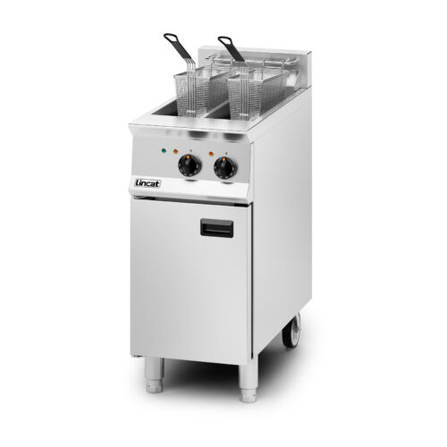 Lincat Opus 800 Electric Fryer Twin Tank 400mm Single Pumped Filtration OE8105/OP