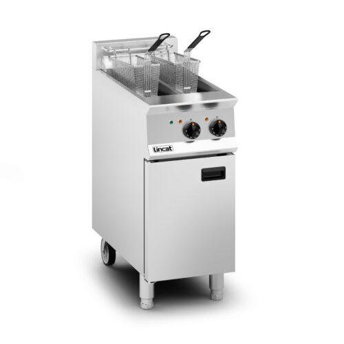 Lincat Opus 800 Electric Fryer Twin Tank 400mm Single Pumped Filtration OE8105/OP
