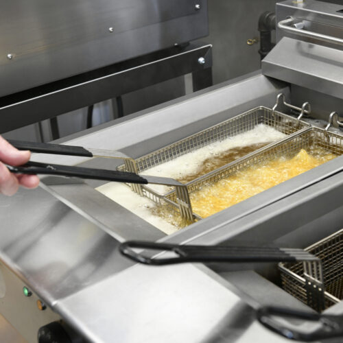 Lincat Opus 800 Electric Fryer Twin Tank 400mm Single Pumped Filtration OE8105/OP