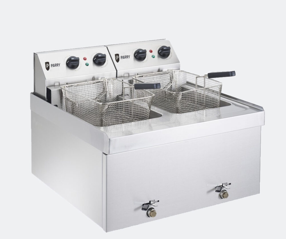Parry Double Table Top Fryer - 2 x 9Ltr 2 x 6kW NPDF6