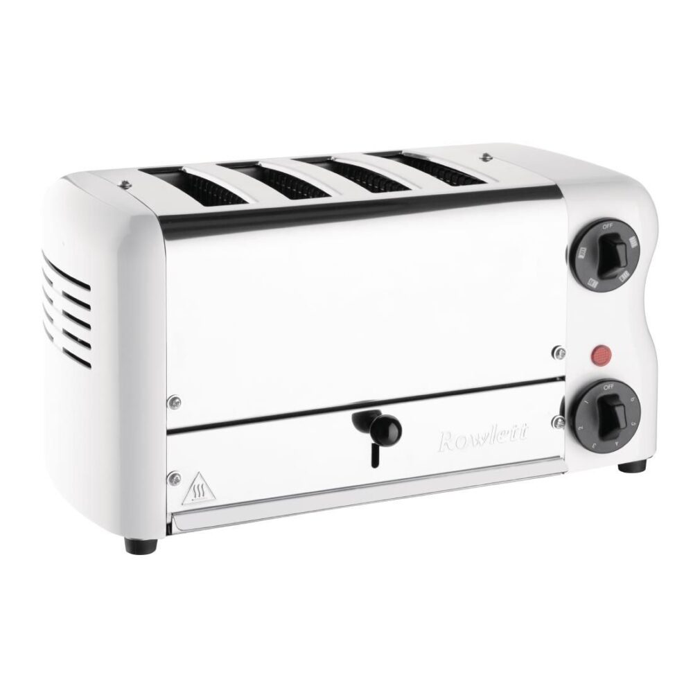 Rowlett Esprit 4 Slot Toaster White with Elements & Sandwich Cage CH182