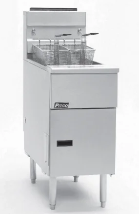 Pitco SG14TS Tube‑Fired Gas Fryer – Stainless Steel, 50,000 BTU