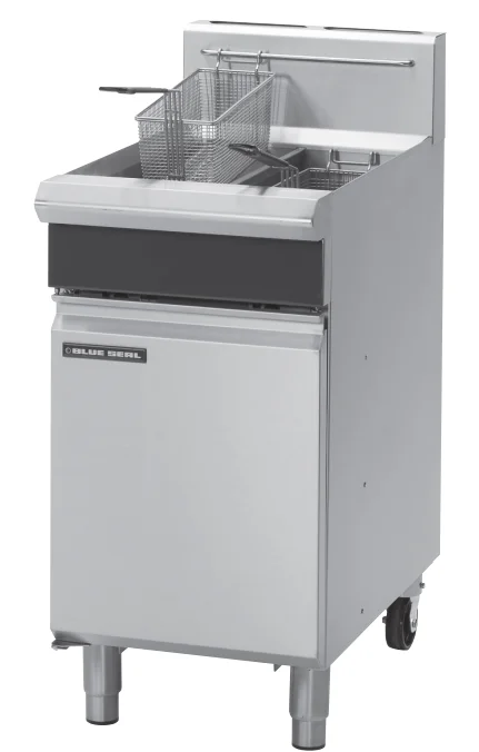 Blue Seal GT46 Twin Pan Gas Fryer – 450mm, 13L + 13L, High‑Performance Infra‑Red Burner System