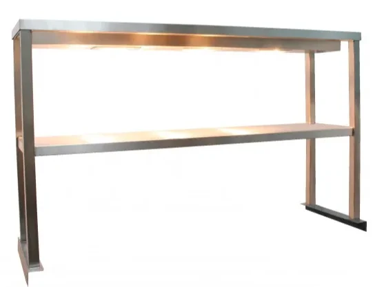 Parry SHELFTT12300‑HEATED Stainless Steel Heated Double‑Tier Chef’s Rack (1200mm)