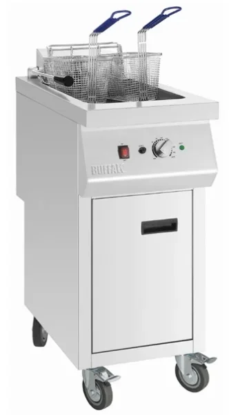 Buffalo 20Ltr Freestanding Electric Fryer – 12kW Commercial Twin‑Basket Fryer