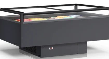 CCR visiCUBE TOP 150 Semi‑Transparent Plug‑In Island Display Freezer/Chiller