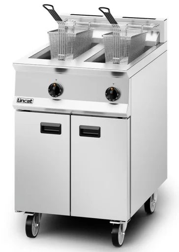 Lincat Opus 800 OG8111/N Natural Gas Twin Tank Fryer – 32kW, 2 × 14L