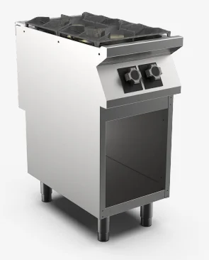 Mareno M1‑70 PC74GG Two‑Burner Gas Boiling Top on Open Stand