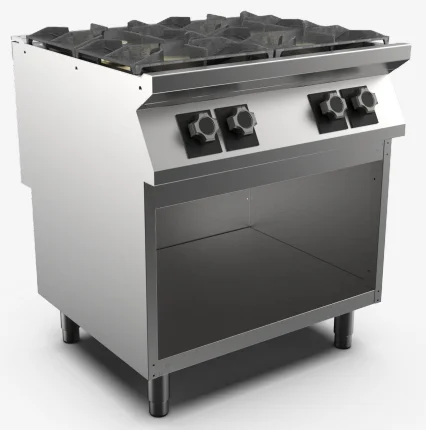 Mareno PC78GG 4‑Burner Gas Boiling Top on Open Stand