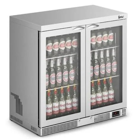 IMC Mistral M90 Double Glass Door Bottle Cooler 185L F77/251